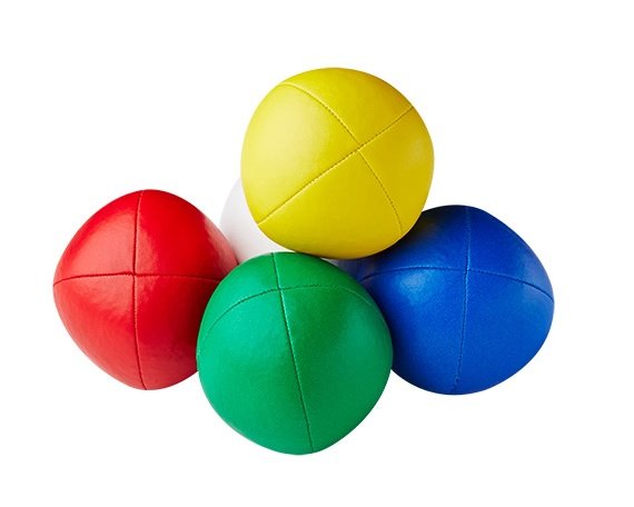 3 balles de jonglage pour jongler jeu cirque 