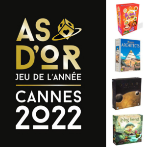 Lire la suite à propos de l’article Découvrez les 4 jeux primés au festival international des jeux de Cannes 2022 !