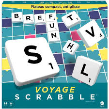 Scrabble Voyage – Plateau Compact, antiglisse!